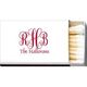 Script Monogram 20-Strike Matchboxes Image 2 of 2